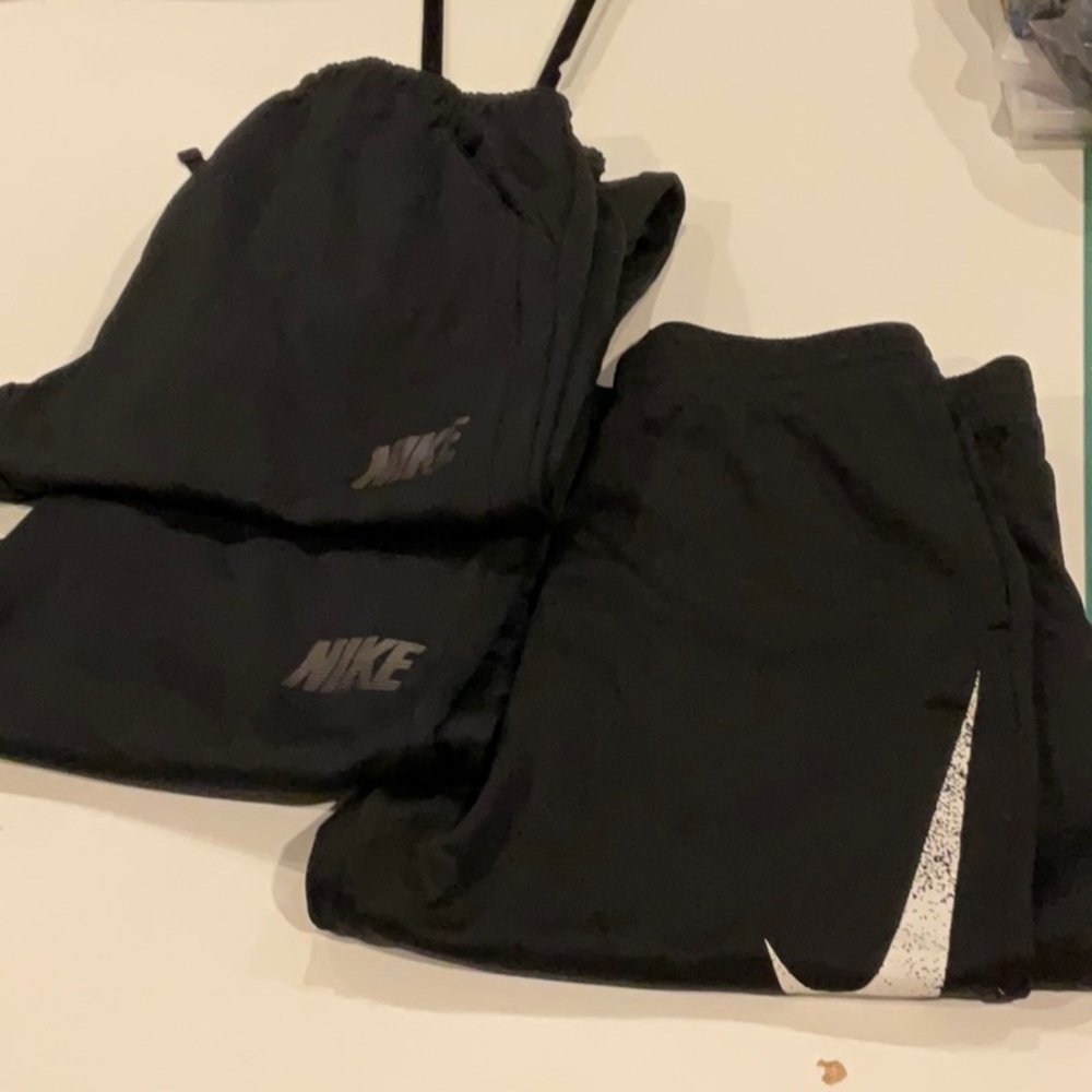 Nike Black Sweatpants with Iconic Swoosh